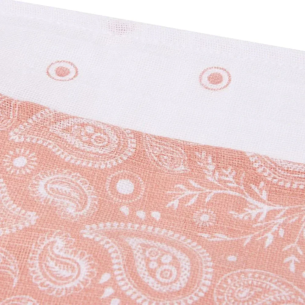 Pelinci de muselina Jollein Paisley & Halo Rosewood GOTS, 70 x 70 cm, 2 buc. foto