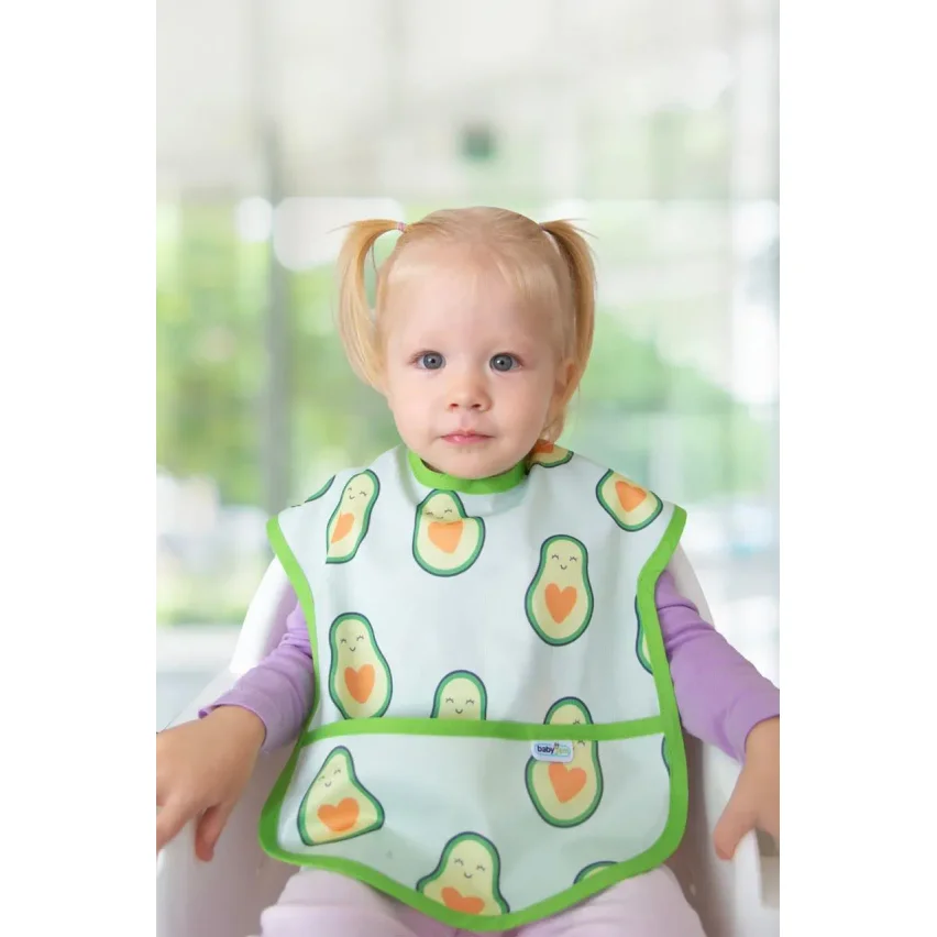 Нагрудник с карманом BabyJem Авокадо, 28x41 см foto