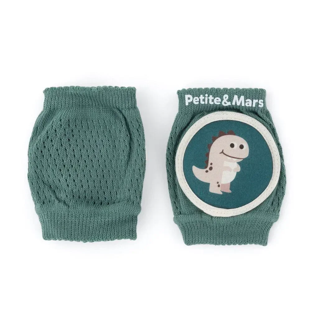 Эластичные наколенники для ползания Petite&Mars Follow Misty Green foto