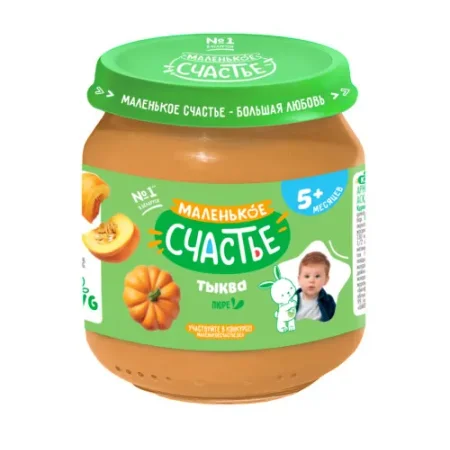 "Маленькое счастье" piure de dovleac (5 luni+) 90 gr. 