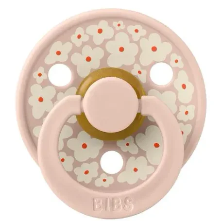 Suzeta rotunda din latex BIBS Studio Colour Jasmine Field - Blush (0-6 luni) foto