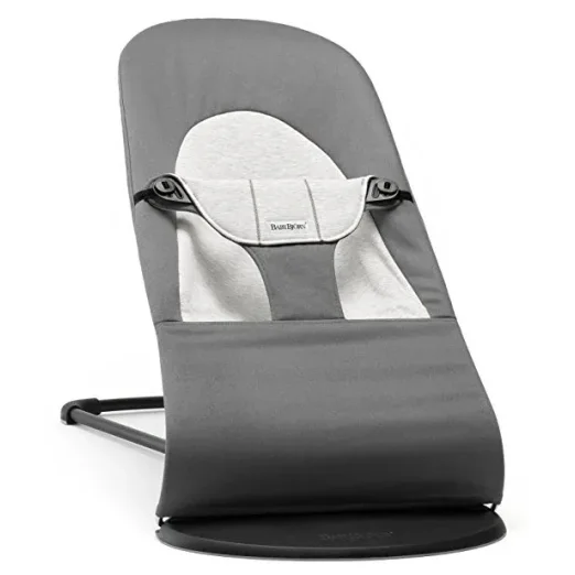 Balansoar BabyBjorn Balance Soft Dark Grey, Bumbac-Tricot foto