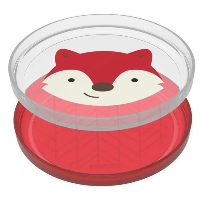 Набор из 2-х тарелок с нескользящим дном Skip Hop Zoo Лиса foto