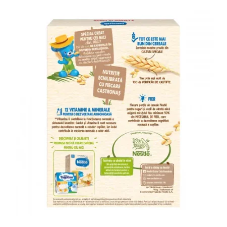 nestle terci 8 cereale si fructe fara lapte 250 gr. (12 m+)