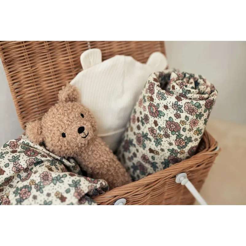 Муслиновые пеленки Jollein Retro Flowers, 115x115 см, 2 шт. foto