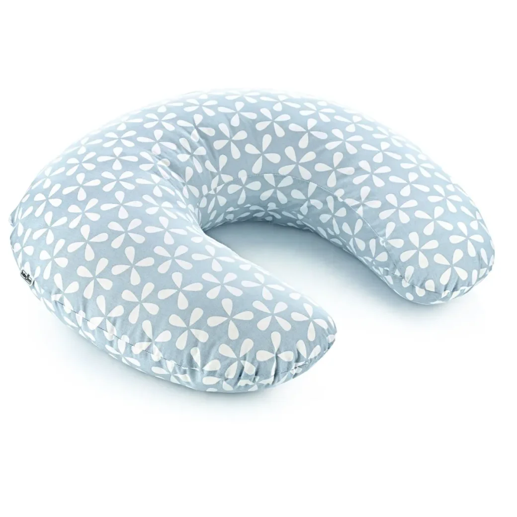 Perna pentru alaptat 2 in 1 BabyJem Nursing Pillow Albastra foto