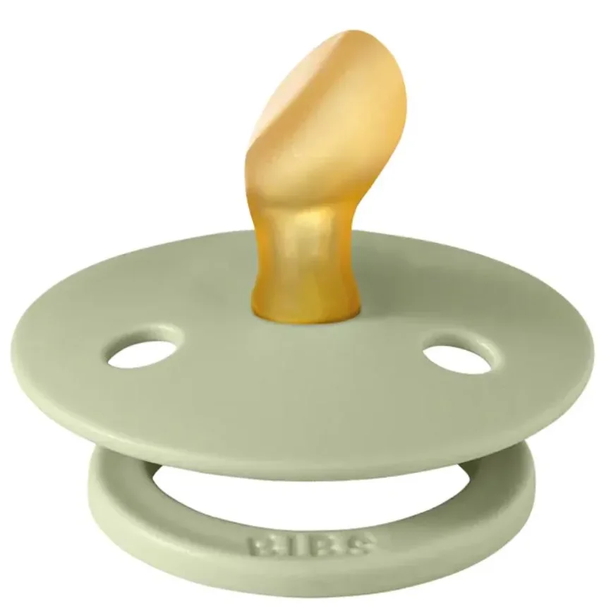 Set 3 suzete BIBS Colour Sage Latex, tetina rotunda, simetrica & anatomica (0-6 luni) foto