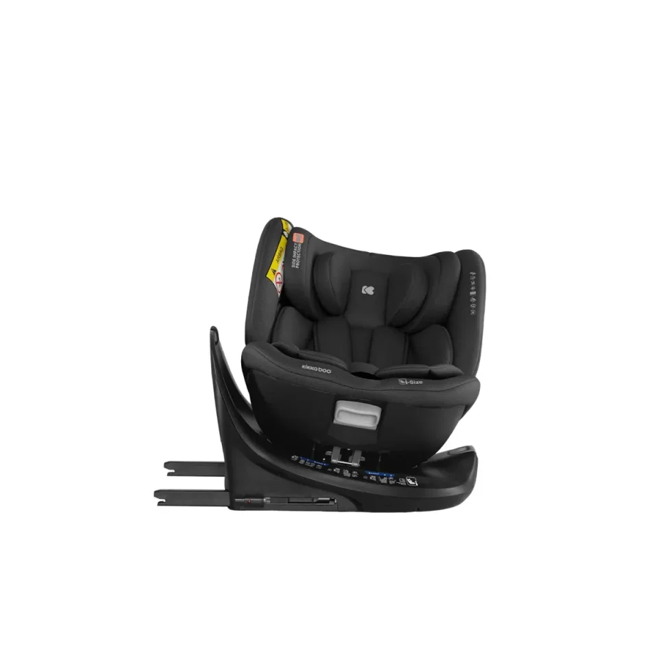 Scaun auto rotativ cu isofix KikkaBoo i-Tour Black, 40-150 cm foto