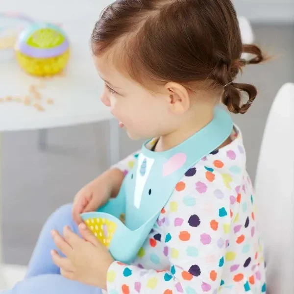 Силиконовый нагрудник Fold & Go Skip Hop Zoo Единорог foto