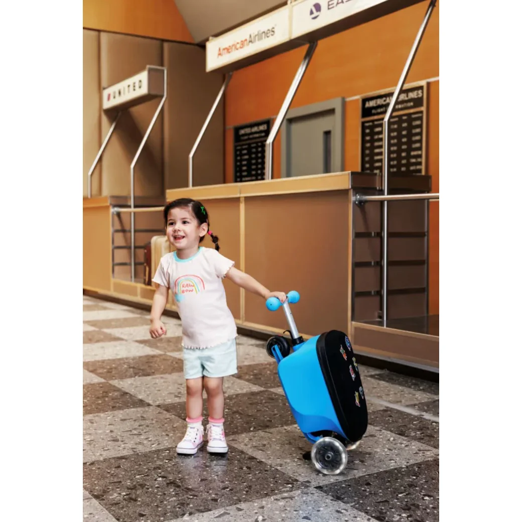 Самокат Micro Luggage Junior Patch & Play Blue foto
