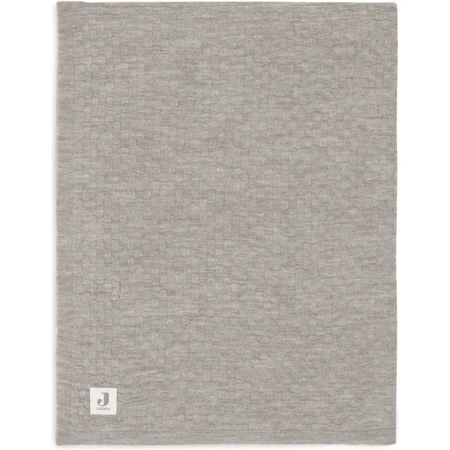 Плед Jollein Weave Knit Merino wool Fungh, 100x150 см foto