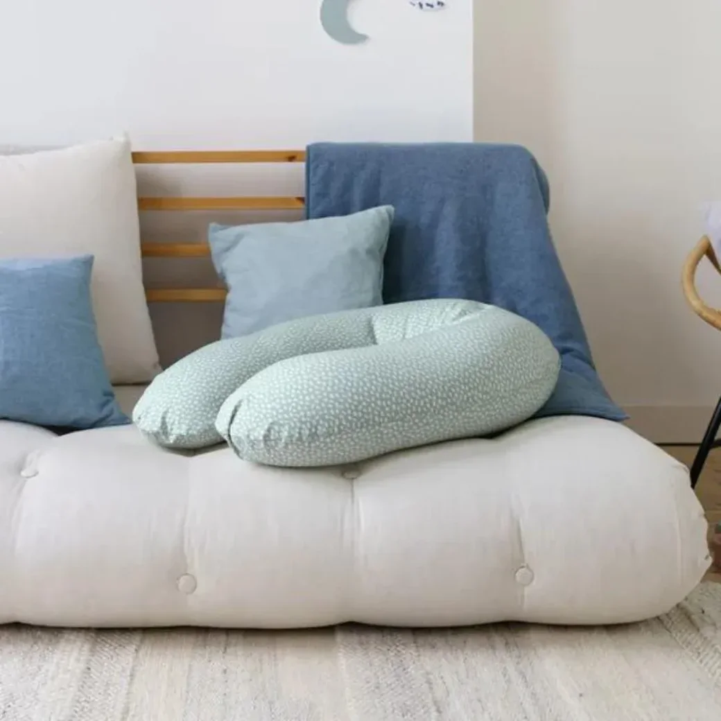 Большая подушка для беременных 3 в 1 Doomoo Buddy Cloudy Kaki, органический хлопок foto