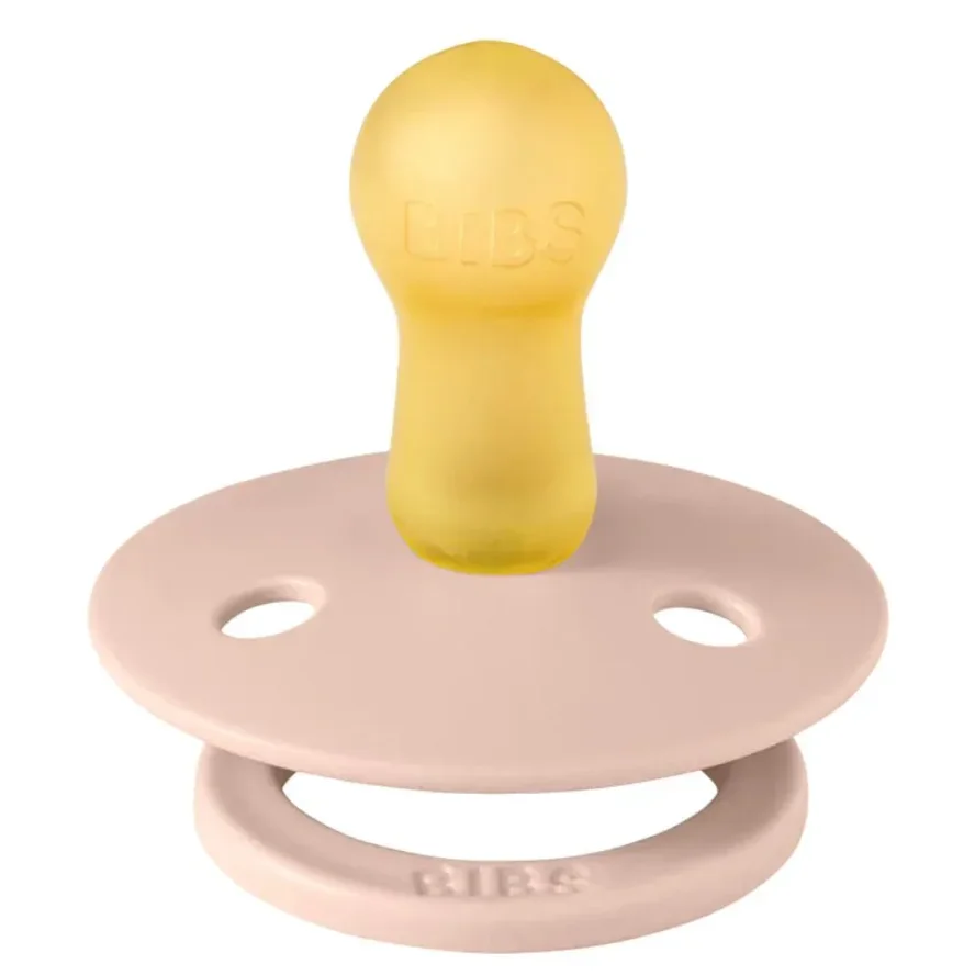 Set 2 suzete rotunde din latex BIBS Colour Ivory/Blush (0-6 luni) foto