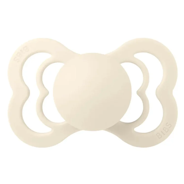 Suzeta simetrica din latex BIBS Supreme Ivory (6-36 luni) foto