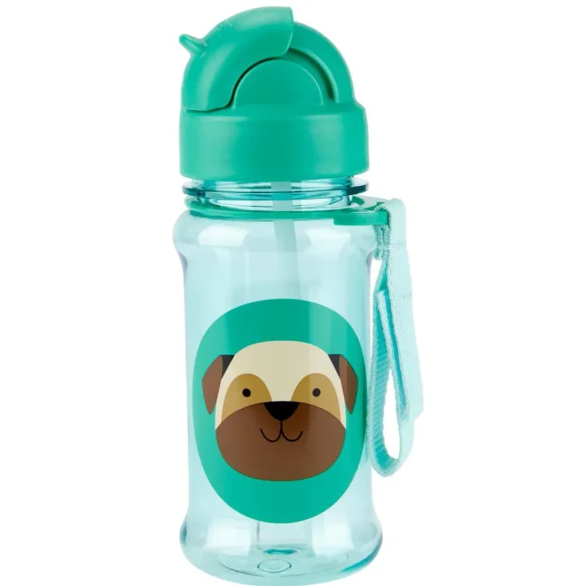 Бутылочка с трубочкой из тритана Skip Hop Zoo Pug foto