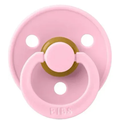 Suzeta rotunda din latex BIBS Baby Pink (0-6 luni) foto