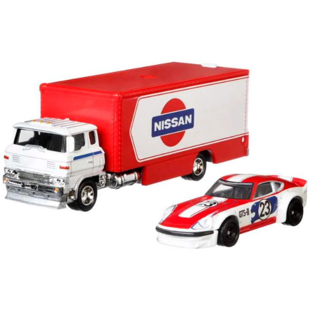 Hot Wheels Set de colecție din 2 automobile Premium Team Transport, în asortiment