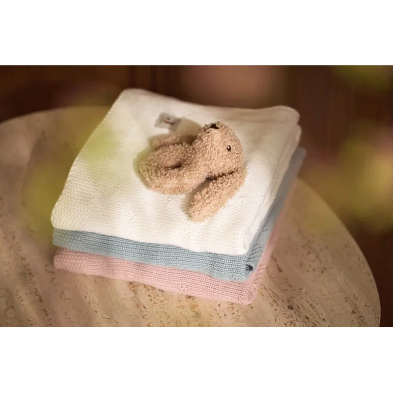 Плед Jollein Cosy Knit Ivory, 100x150 см