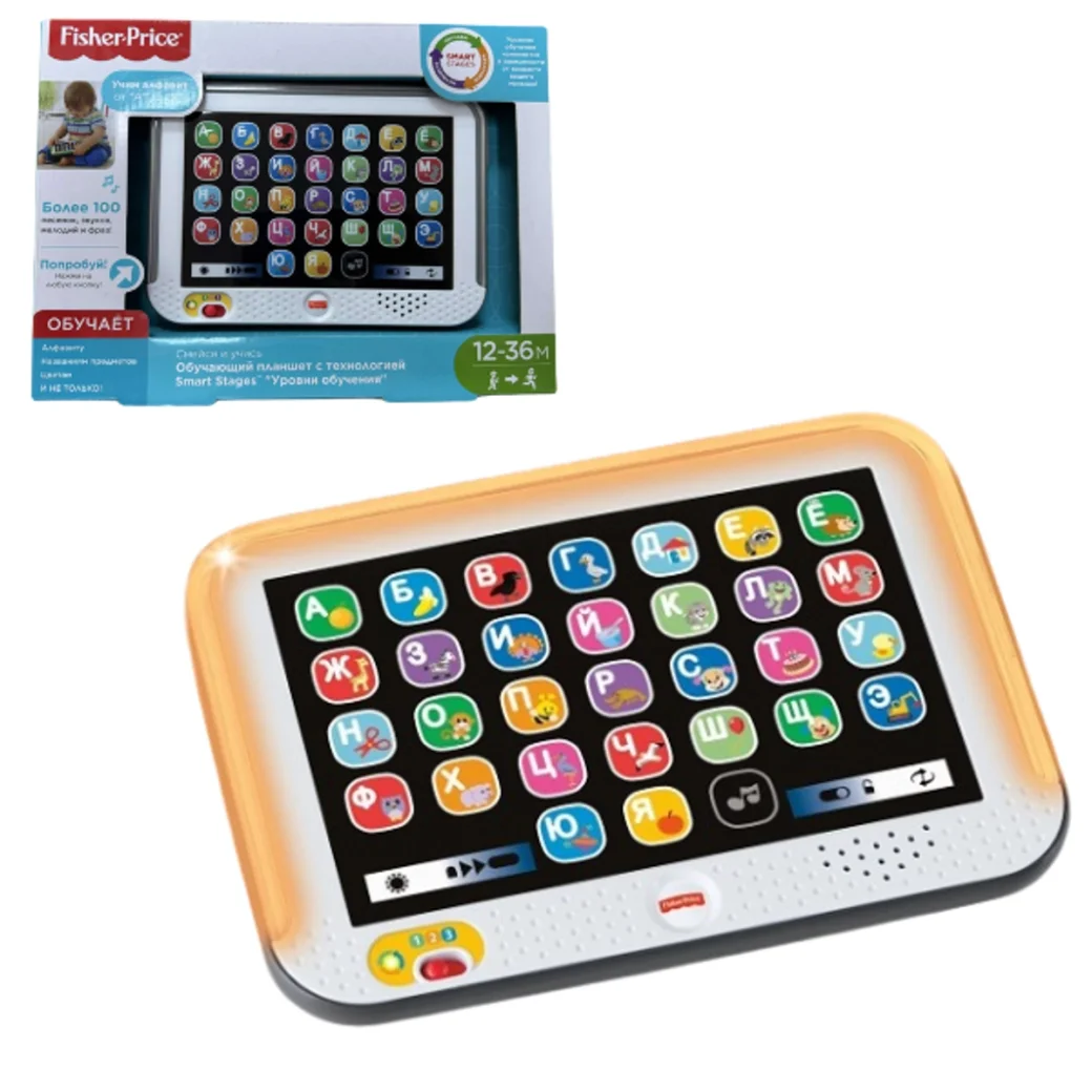 Fisher-Price Tableta cu tehnologia Smart Stages (rus.)