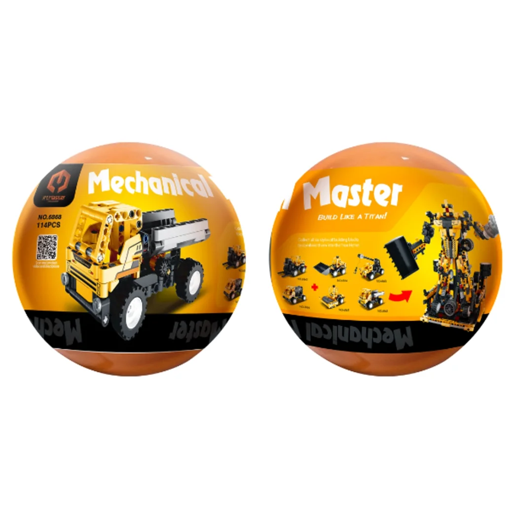 Set de construcție în ou iM Master Mechanical Master „Vehicule”, 6 modele, de la 114 pană la 122 elemente
