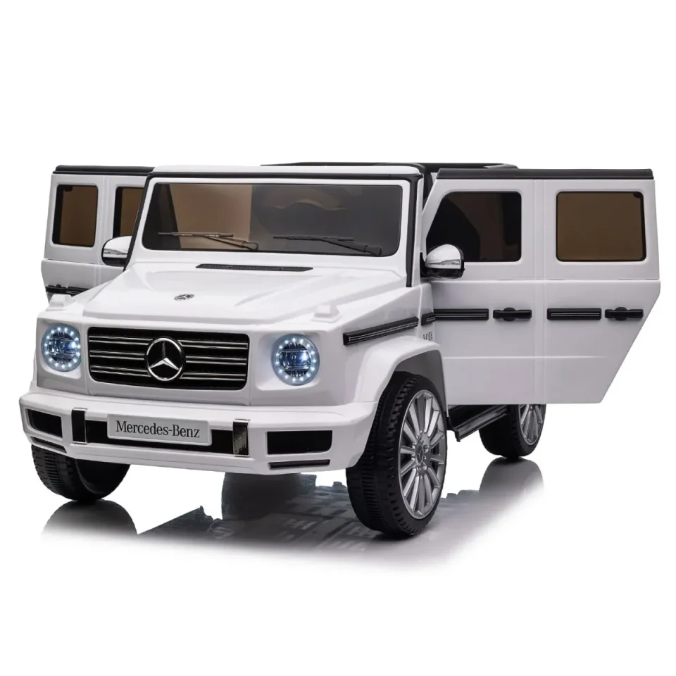 Masina electrica pentru copii KikkaBoo Mercedes Benz G500 White foto
