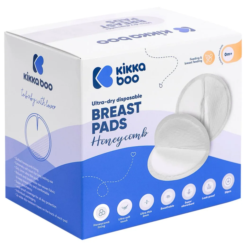 Absorbante pentru san KikkaBoo Honeycomb, 50 buc.