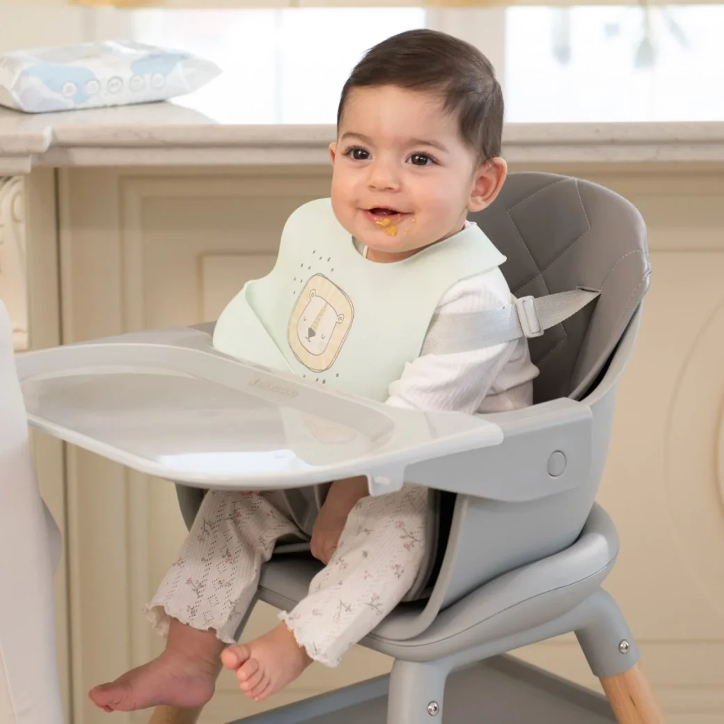 Стульчик для кормления 6 в 1 KikkaBoo Woody Beige