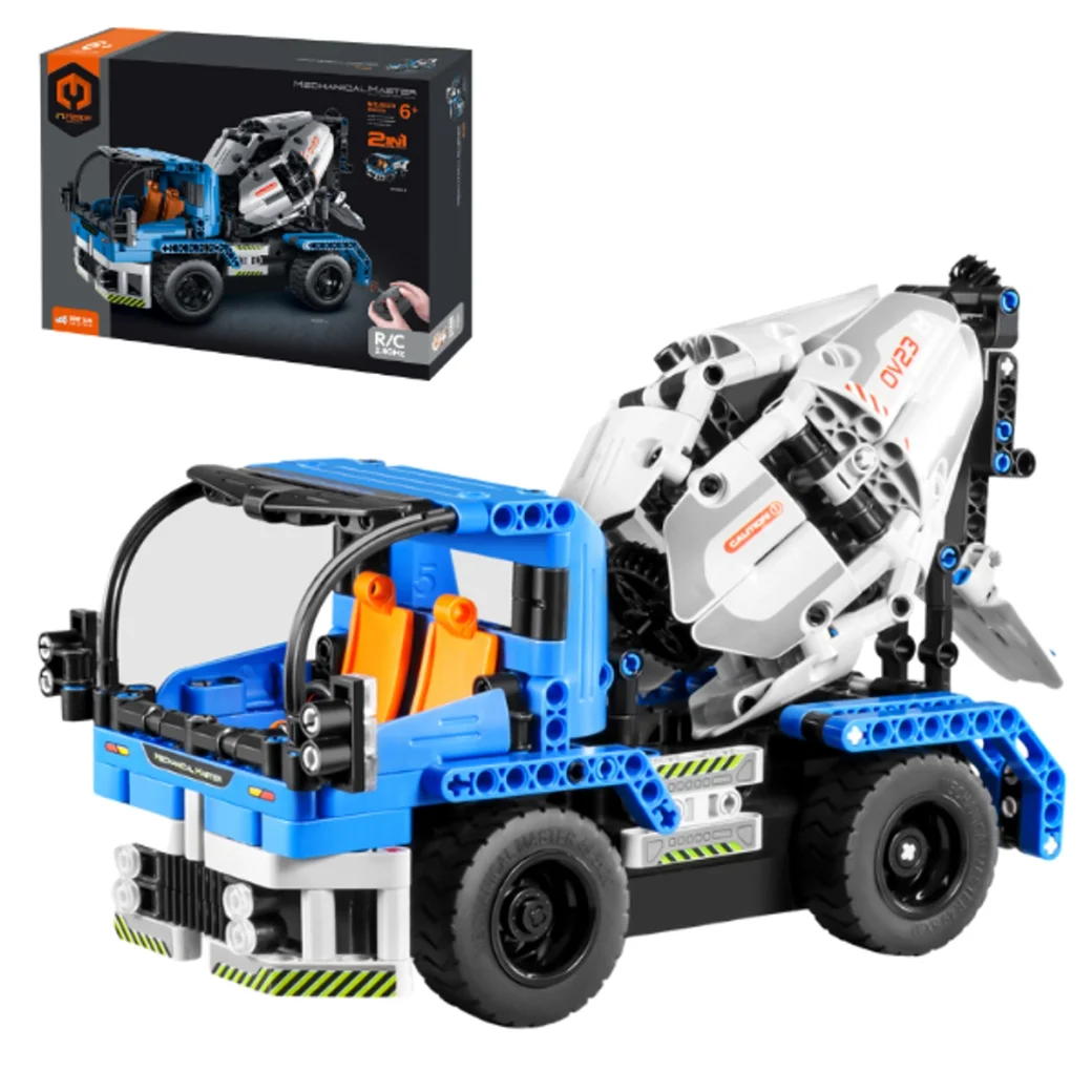 Set de construcție 2 în 1 iM Master Mechanical Master „Betonieră”, cu telecomandă, 394 piese