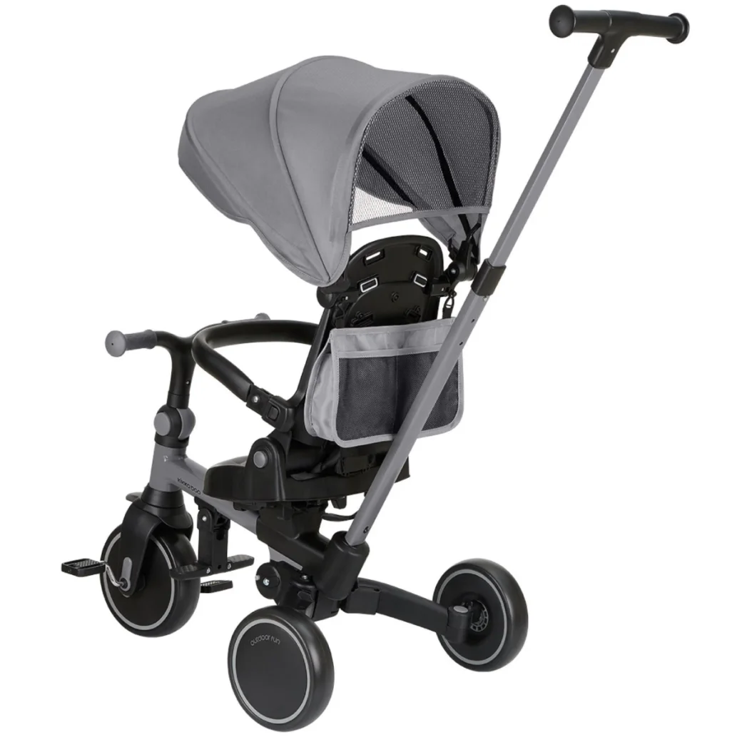 Tricicleta 8 in 1 KikkaBoo Aluma Grey