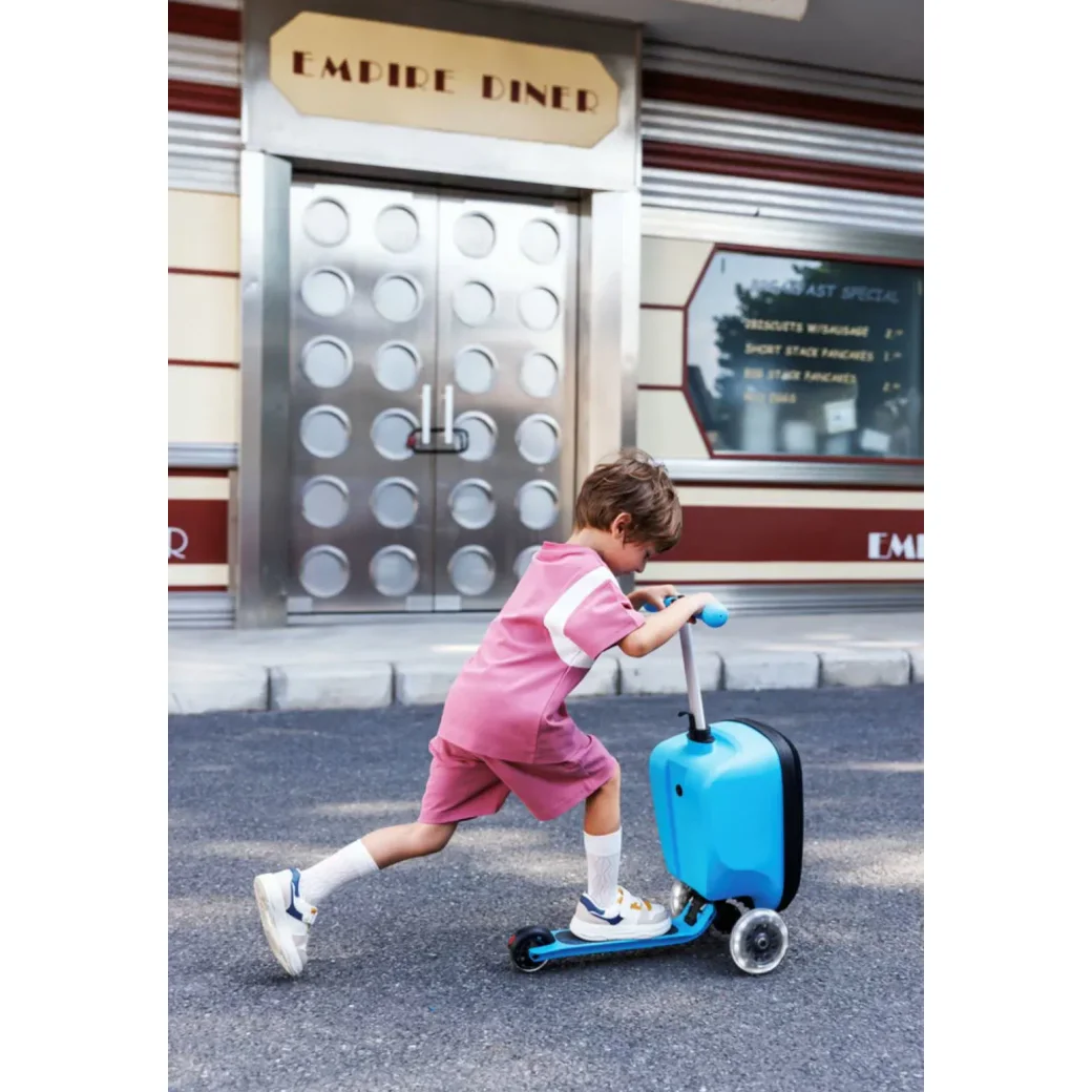 Самокат Micro Luggage Junior Patch & Play Blue foto