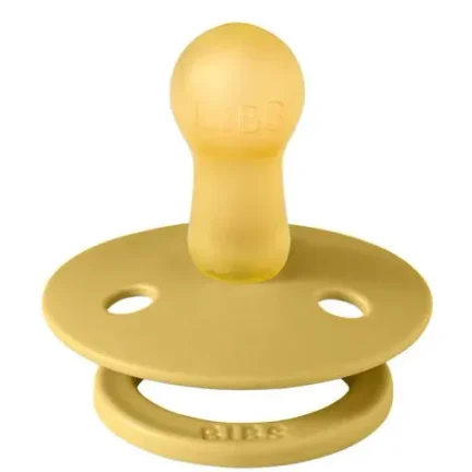 Suzeta rotunda din latex BIBS Mustard (0-6 luni) foto