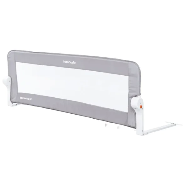 Protectie laterala pentru patut KikkaBoo I Am Safe Grey, 120 cm foto