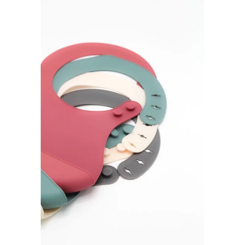 Силиконовый нагрудник BabyJem Grey