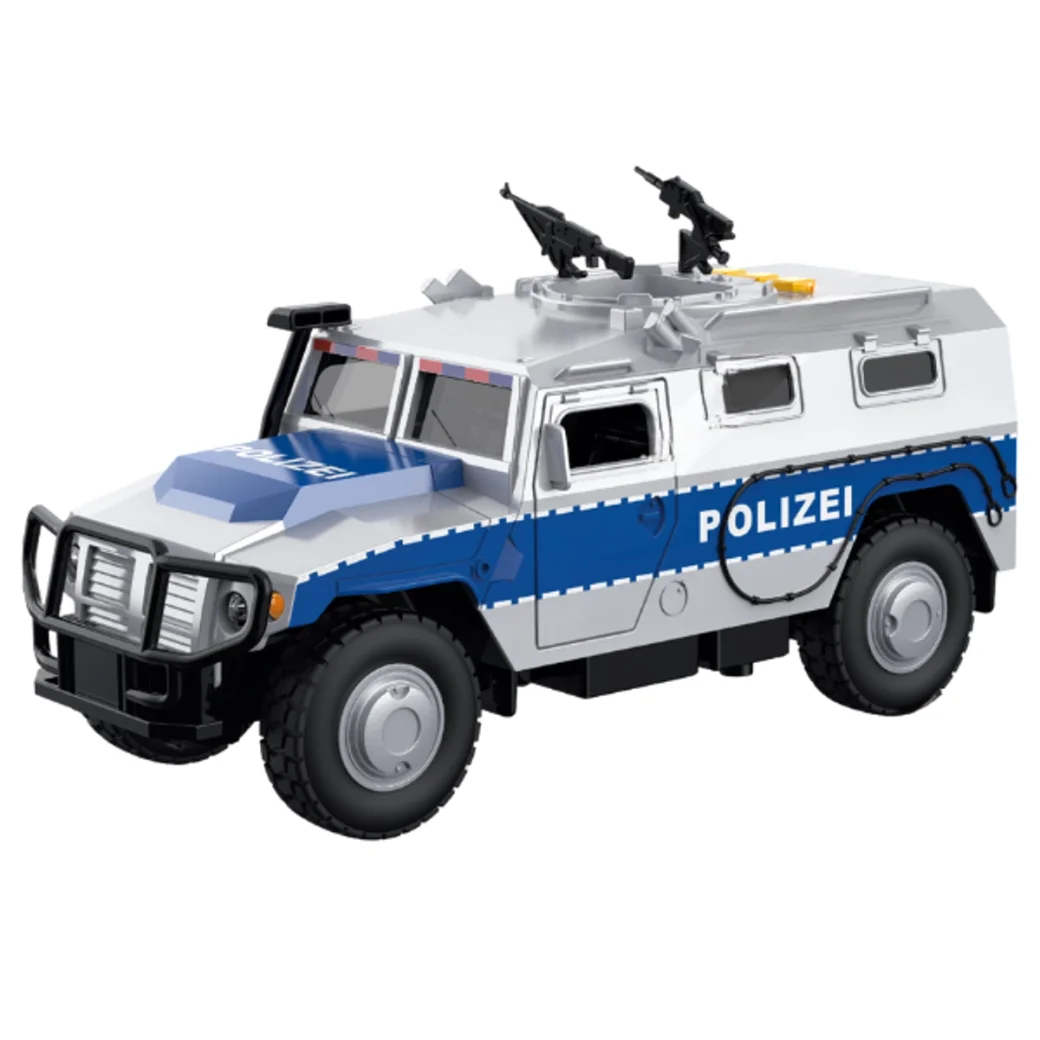 1:16 Jeep de poliție cu inerție (lumini /sunete / ușile se deschid)