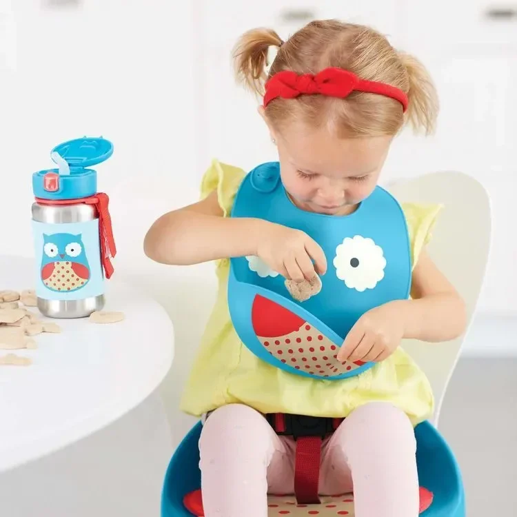 Bavetica de silicon Fold & Go Skip Hop Zoo Bufnita foto