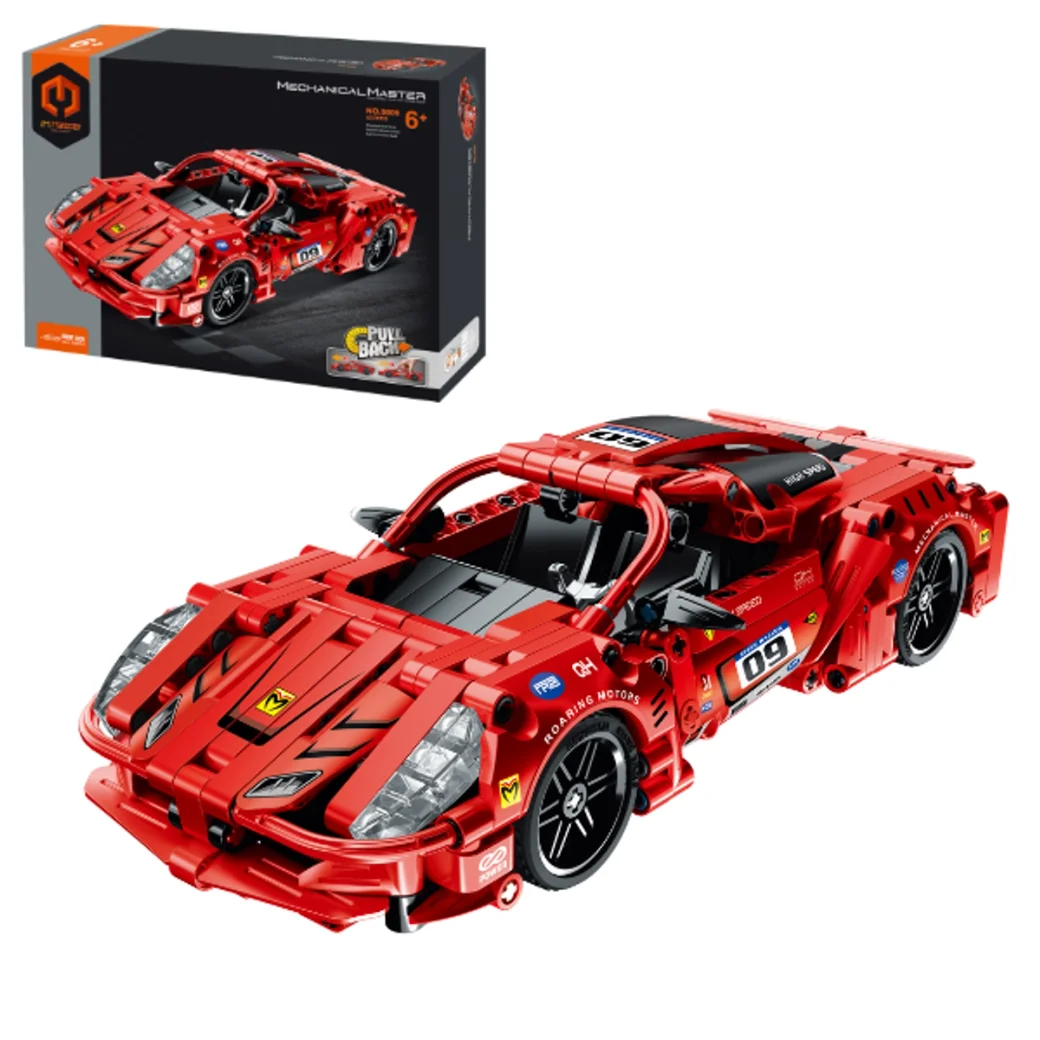 Set de construcție iM Master Mechanical Master „Supercar roșu”, cu inerție, 437 piese