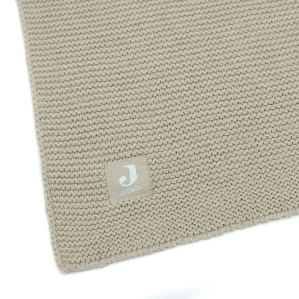 Paturica Jollein Basic Knit Olive Green, 75x100 cm