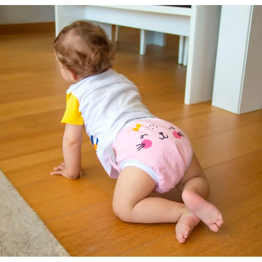 Тренировочные трусики BabyJem Pink, размер 2 (12-14 кг)