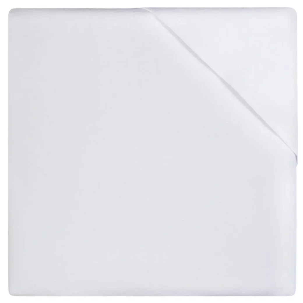 Непромокаемая фланелевая простыня Jollein White, 90x50 см