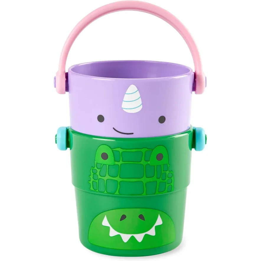 Set caldaruse Skip Hop Multi Zoo Stack&Pour, 5 buc. foto