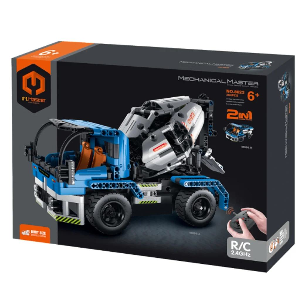 Set de construcție 2 în 1 iM Master Mechanical Master „Betonieră”, cu telecomandă, 394 piese