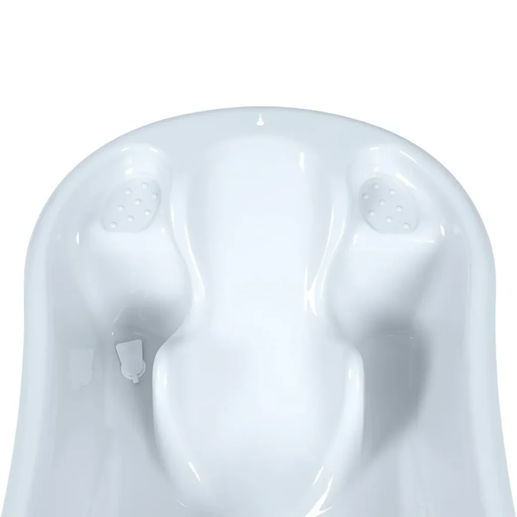 Cadita anatomica cu termometru KikkaBoo Hippo Blue, 94 cm foto