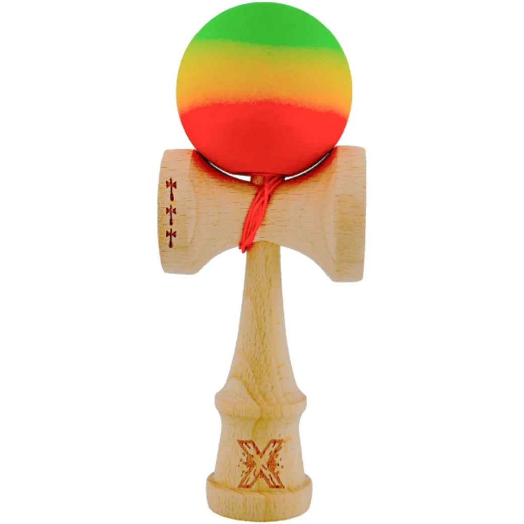 "Kendama Flippy X Original: Светофор", профессиональная, 7 х 6 х 18 см, веревка 55 см, большие чаши