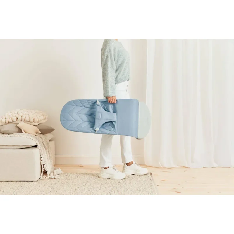 Balansoar BabyBjorn Bliss Woven Petal Quilt Blue foto