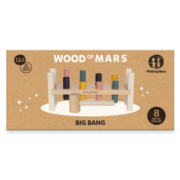 Развивающая деревянная игрушка Petite&Mars Wood of Mars Big Bang