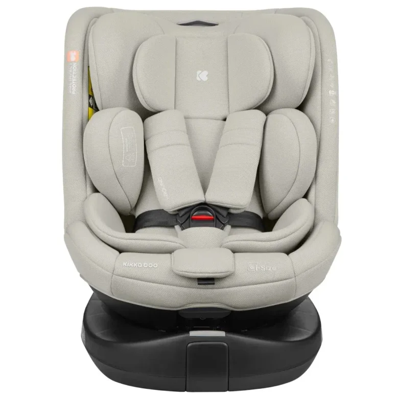 Автокресло с системой Isofix i-Size KikkaBoo i-Round Light Grey, 40-150 см foto