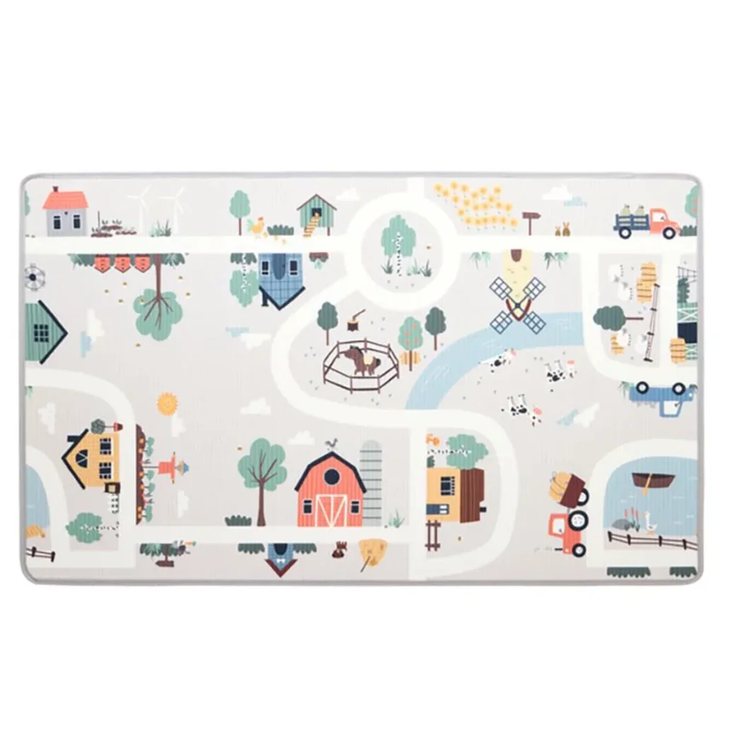 Двусторонний игровой коврик Premaman Ферма, 90x150 см
