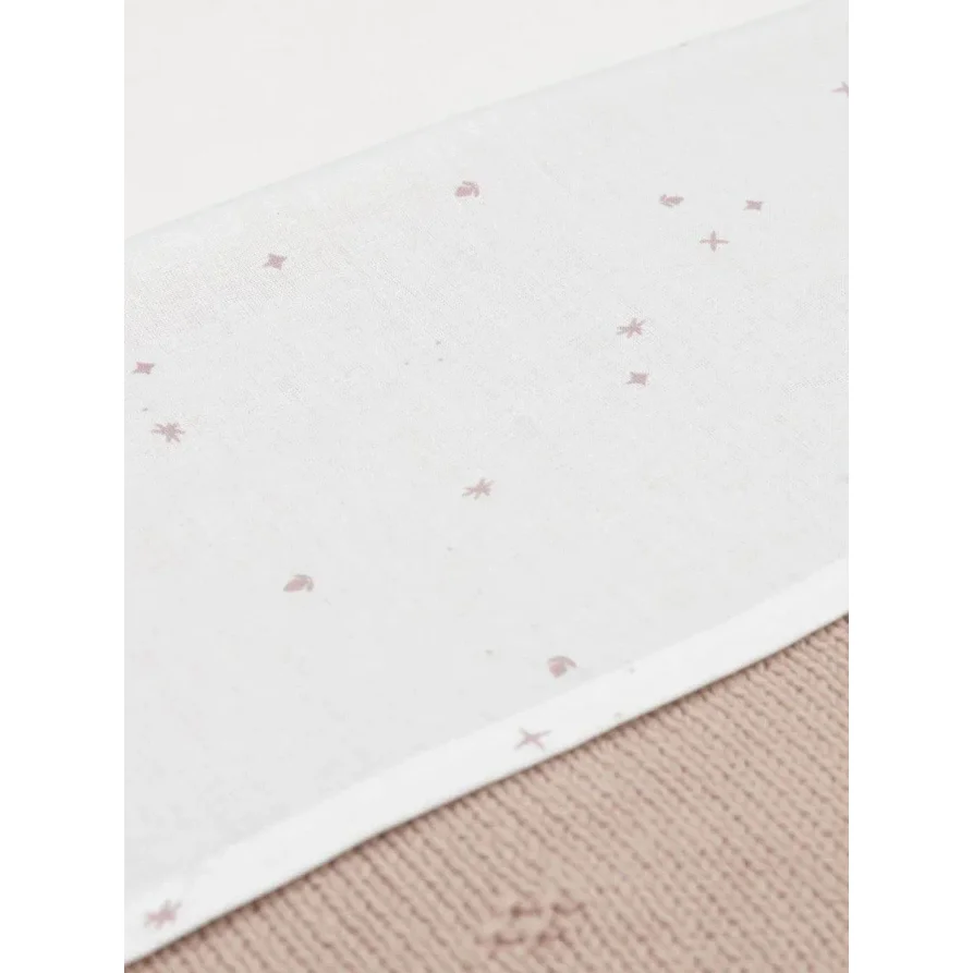 Cearsaf pentru leagan Jollein Twinkling Wild Rose, 75x100cm foto