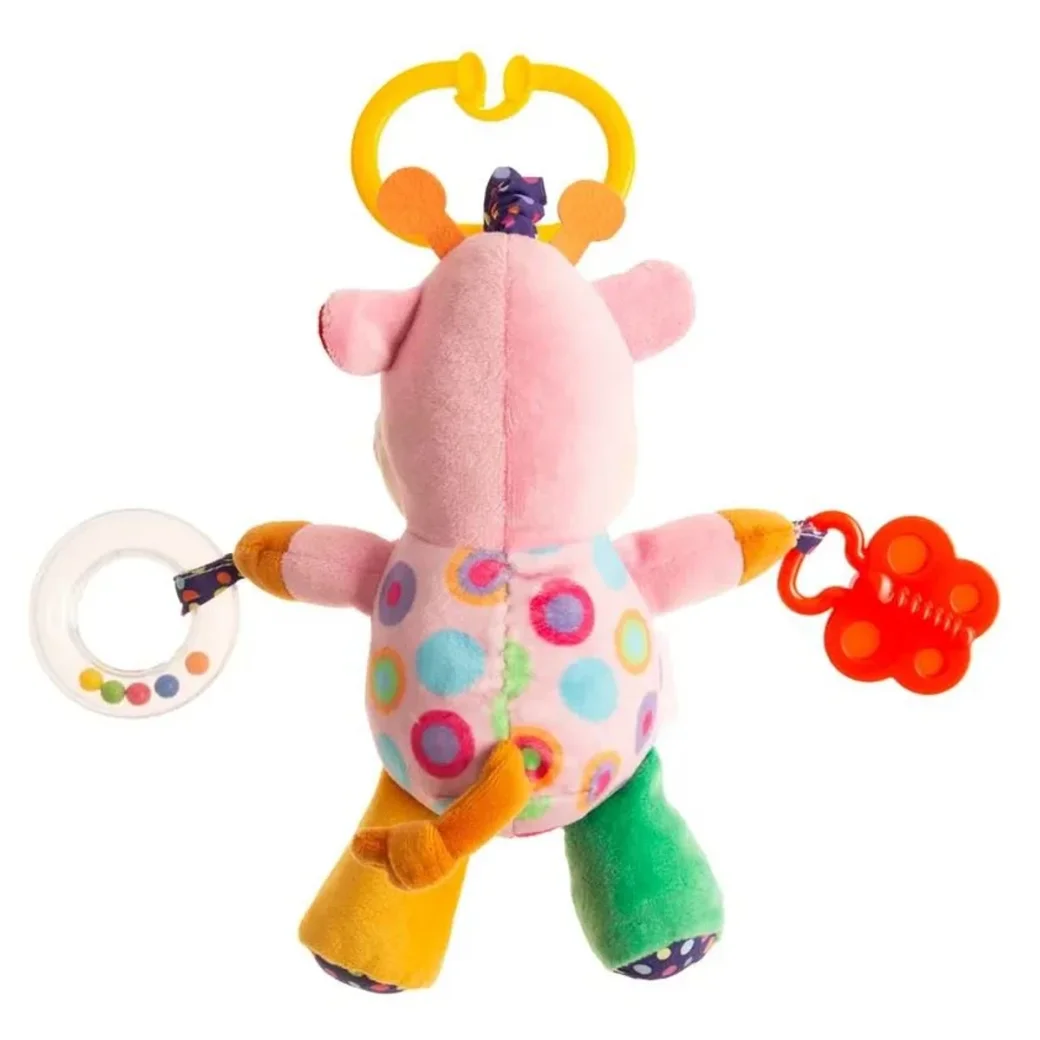 Jucarie de plus cu vibratii BabyJem Vacuta Roz