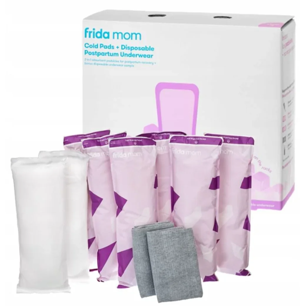 Absorbante racoritoare postnatale Frida Mom Maxi + 2 chilotei postnatali